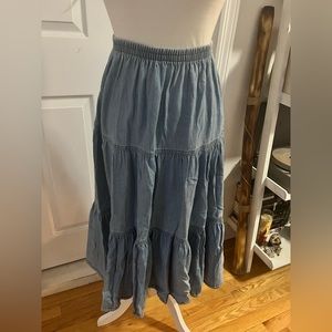90s Blue Prairie Skirt